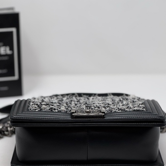 💯 💎Authentic💎CHANELl LeBoy Braided Tweed - Picture 9 of 12